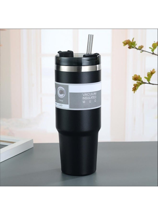 Stainless Steel Travel Mug 900ml – Vacuum Insulated Coffee Thermos – Multicolour - Image 1